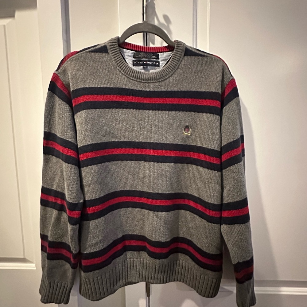Navy blue Tommy Hilfiger pull over sweater